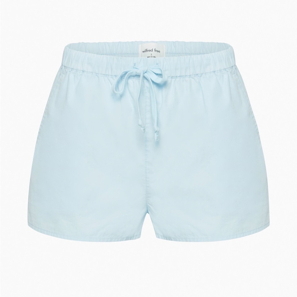Aritzia wilfred sail poplin micro shorts